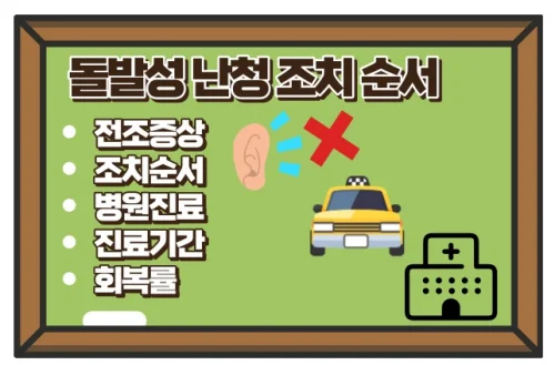 돌발성 난청 발생시 즉각 조치 방법