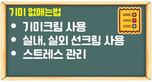 기미크림 추천과 기미 없애는법 3가지로 피부 관리