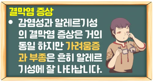 알레르기성 결막염 증상을 구분 못하면 전염이 된다