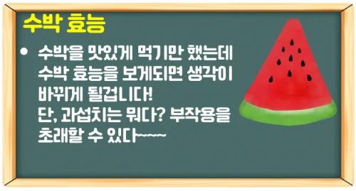 여름 제철 수박 고르는법과 효능 과섭취 방지 하루 권장량 체크!